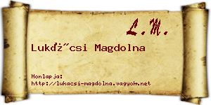 Lukácsi Magdolna névjegykártya